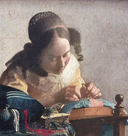 Johannes Vermeer, La Dentellière, vers 1669.